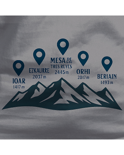 Sudadera hombre con capucha Cumbres Navarras