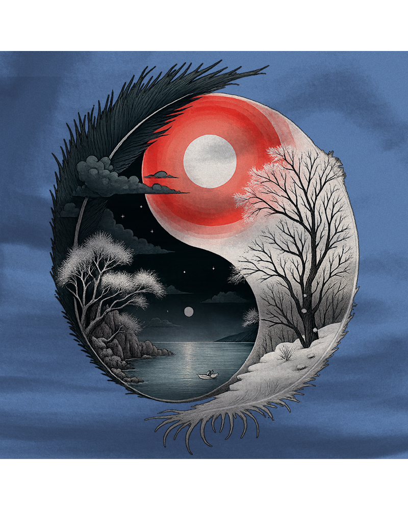 Camiseta hombre manga corta - Yin Yang