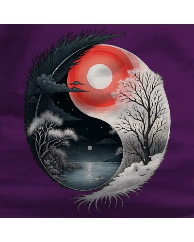 Sudadera mujer con capucha Yin Yang