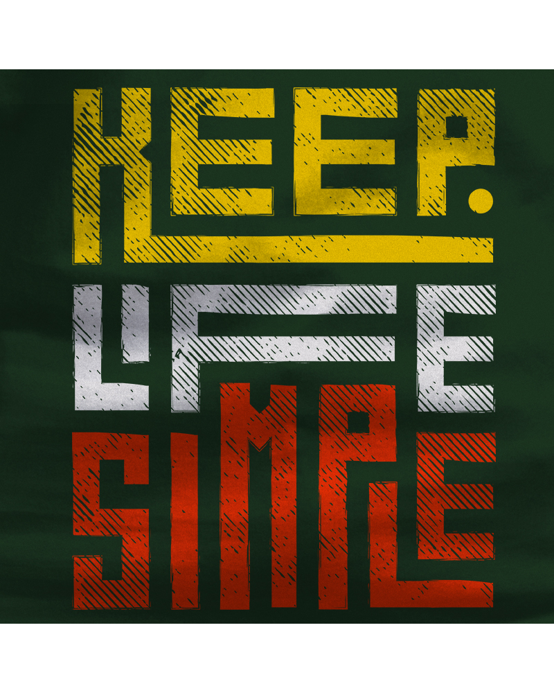 Camiseta hombre manga corta - Keep Live Simple