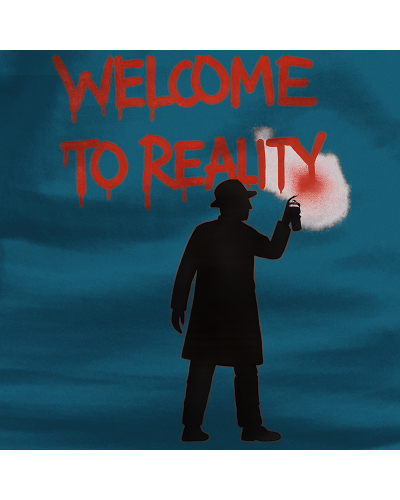 Sudadera hombre con capucha Welcome To Reality