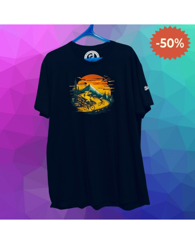 Camiseta Hombre Manga Corta ATARDECER CICLISTA