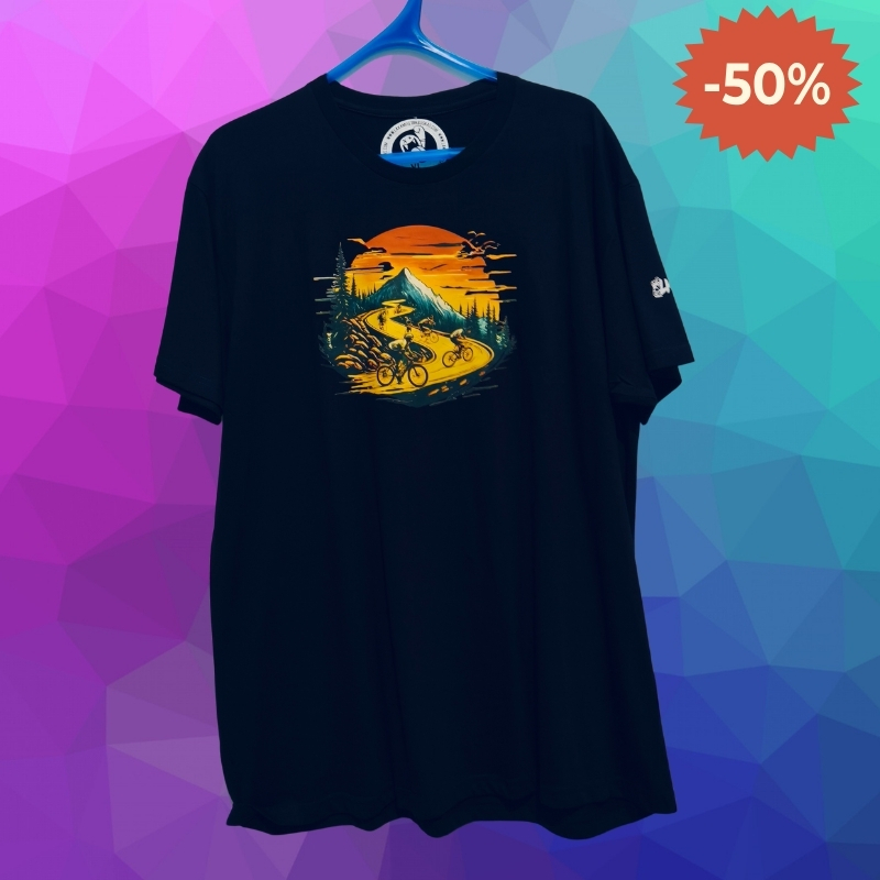 Camiseta Hombre Manga Corta ATARDECER CICLISTA