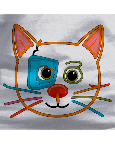 Camiseta niño manga corta - Gatito