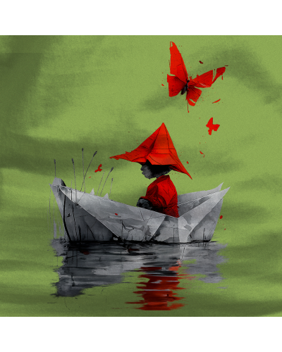 Sudadera mujer con capucha Barquito De Papel