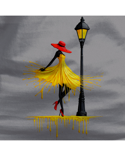Camiseta Mujer Manga Corta -Yellow