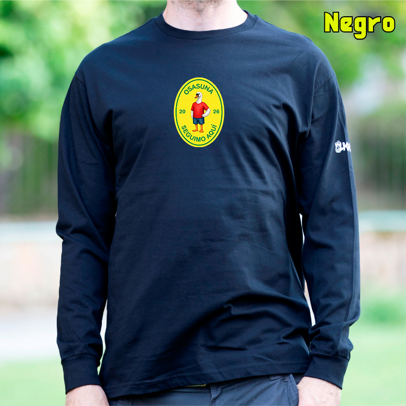 Camiseta Hombre Manga Larga - Seguimo Aquí