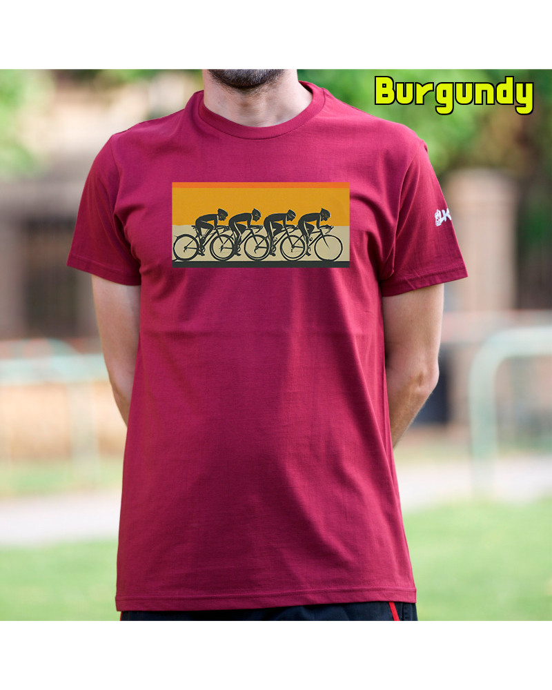 Camiseta Hombre Manga Corta Pelotón Ciclista