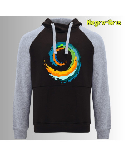 Espiral - Sudadera Bicolor Unisex