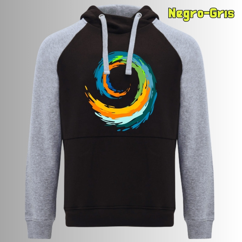 Espiral - Sudadera Bicolor Unisex