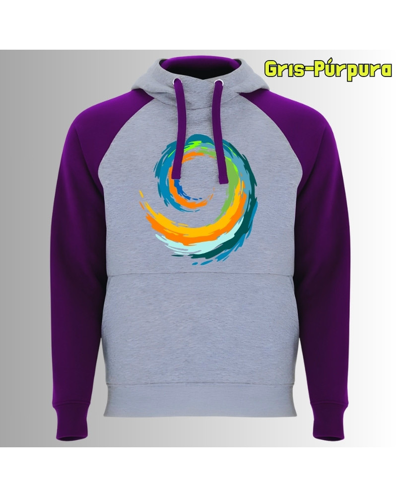 Espiral - Sudadera Bicolor Unisex