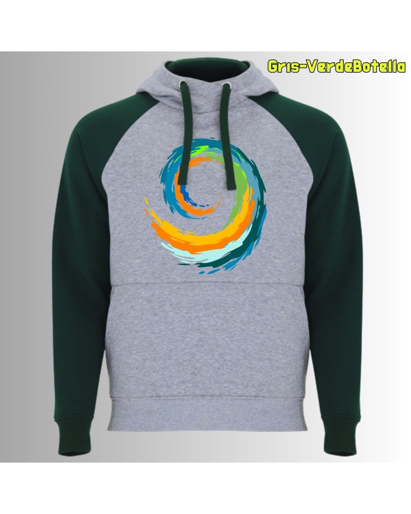 Espiral - Sudadera Bicolor Unisex