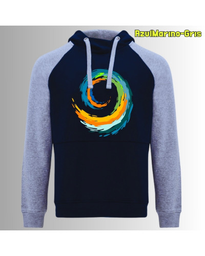 Espiral - Sudadera Bicolor Unisex