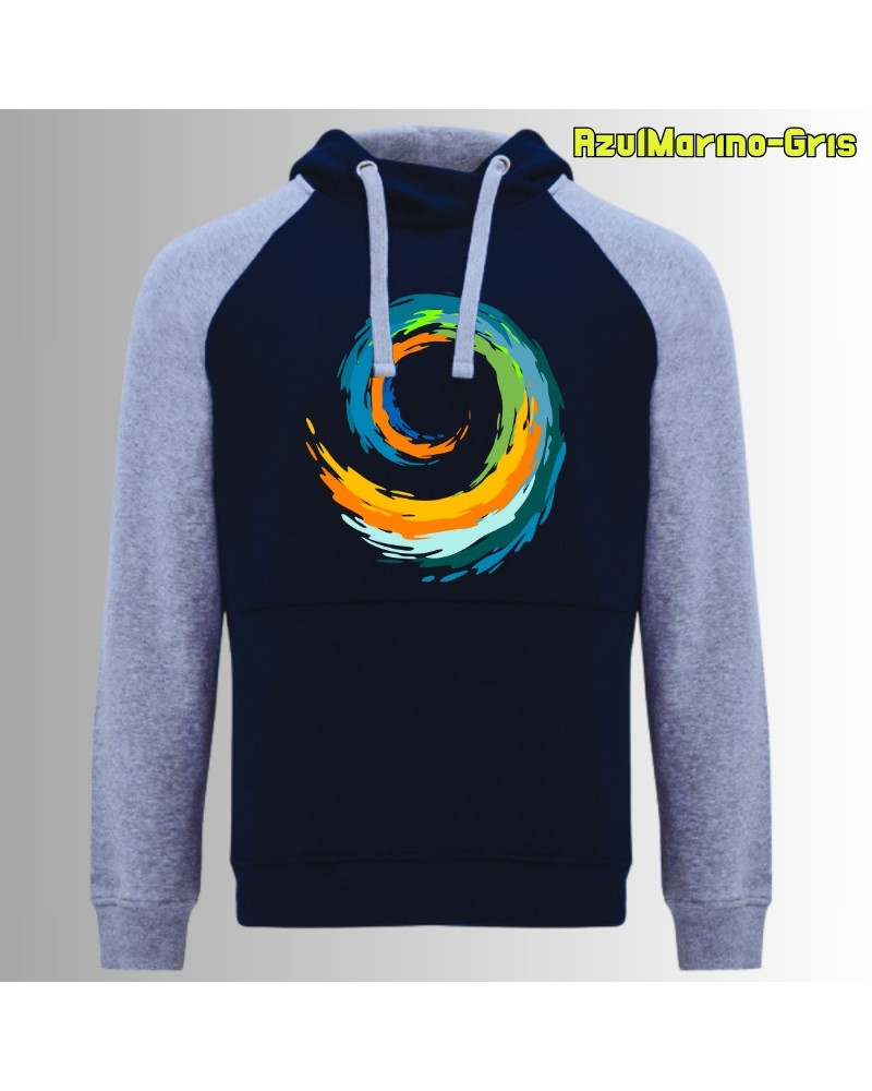 Espiral - Sudadera Bicolor Unisex