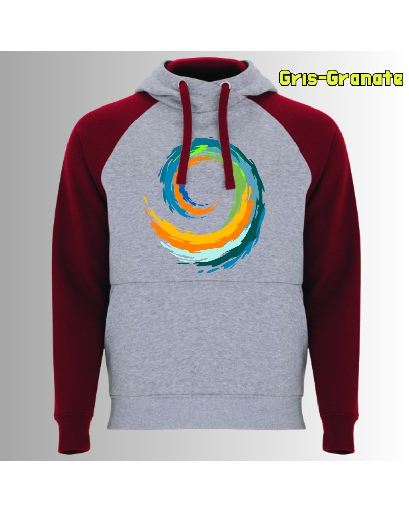 Espiral - Sudadera Bicolor Unisex