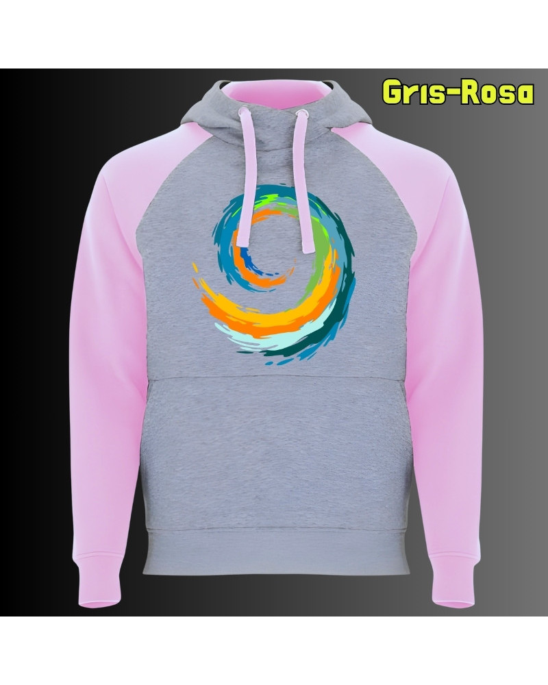 Espiral - Sudadera Bicolor Unisex