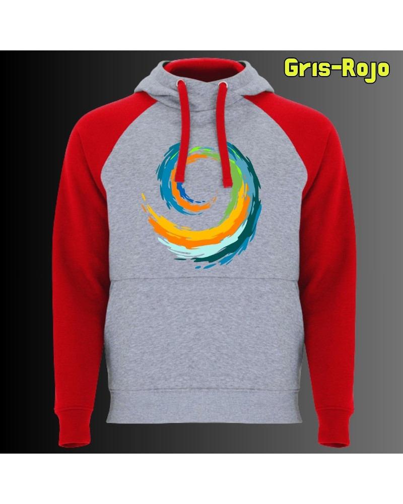 Espiral - Sudadera Bicolor Unisex