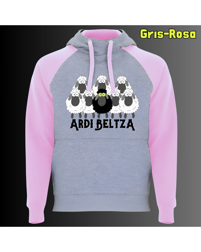 Ardi Beltza II - Sudadera Bicolor Unisex