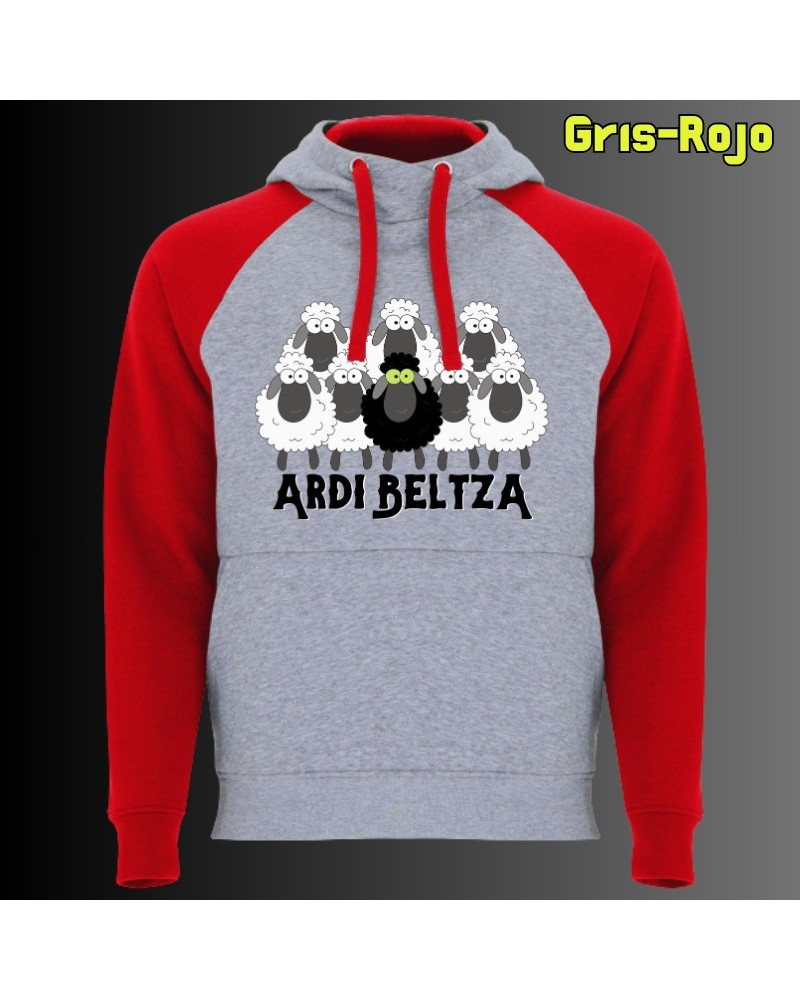 Ardi Beltza II - Sudadera Bicolor Unisex