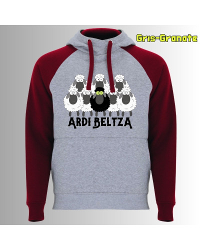 Ardi Beltza II - Sudadera Bicolor Unisex