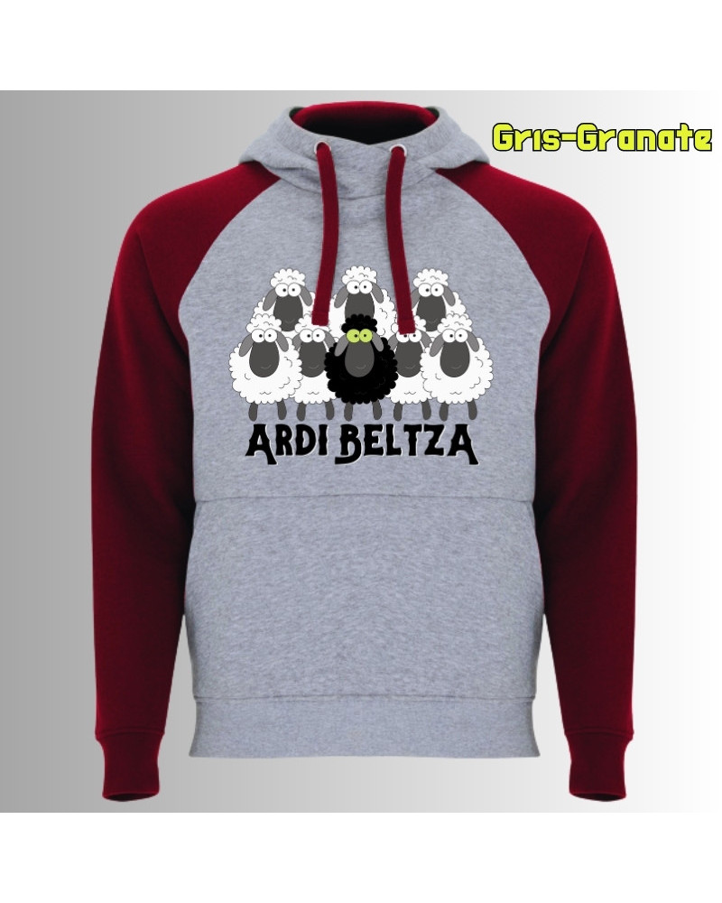 Ardi Beltza II - Sudadera Bicolor Unisex