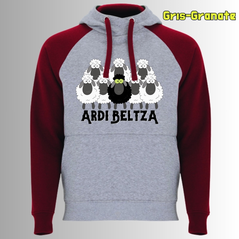 Ardi Beltza II - Sudadera Bicolor Unisex