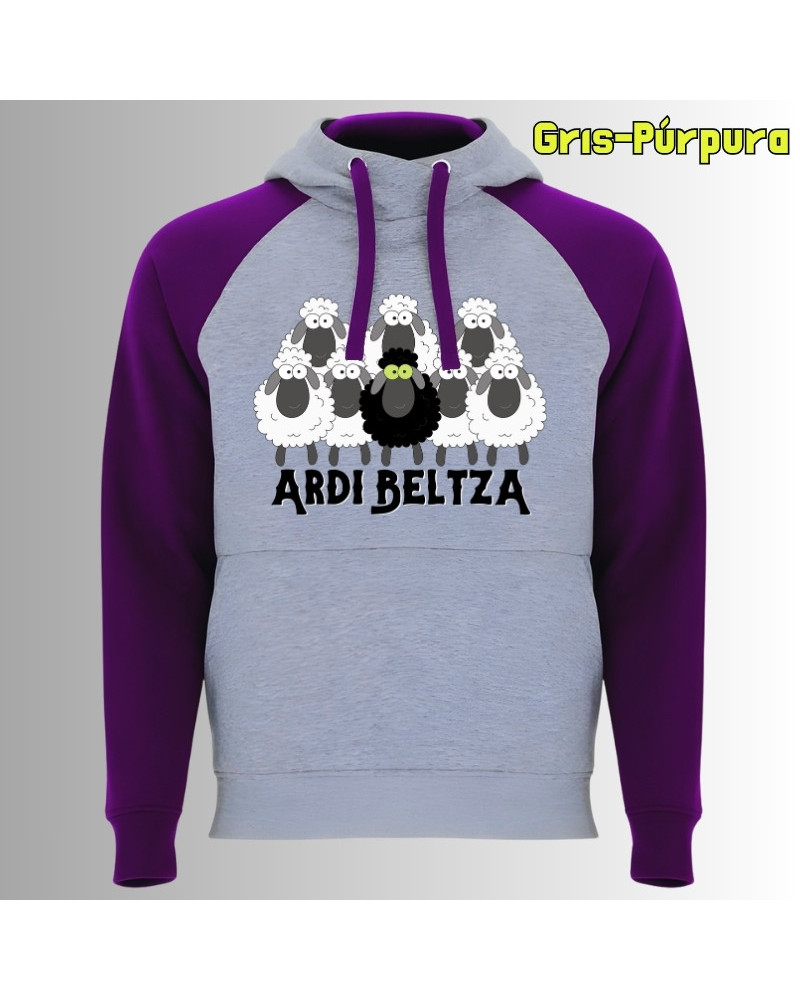 Ardi Beltza II - Sudadera Bicolor Unisex