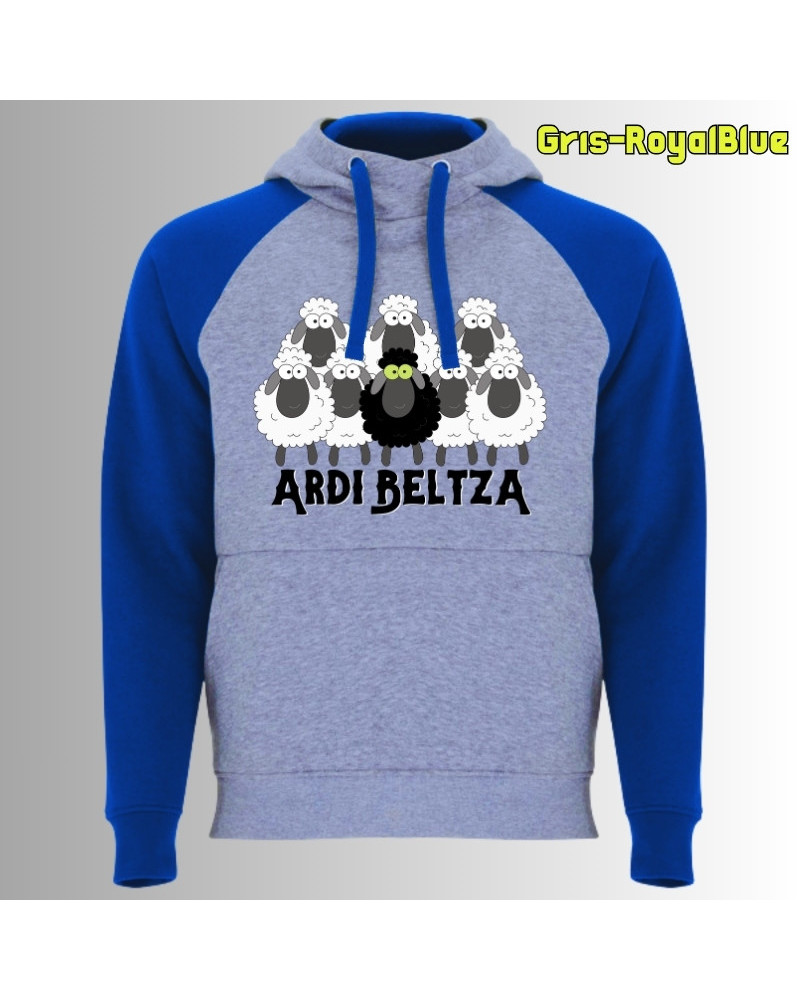 Ardi Beltza II - Sudadera Bicolor Unisex