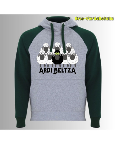 Ardi Beltza II - Sudadera Bicolor Unisex
