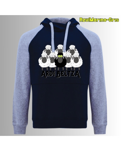 Ardi Beltza II - Sudadera Bicolor Unisex