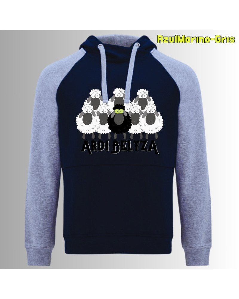 Ardi Beltza II - Sudadera Bicolor Unisex