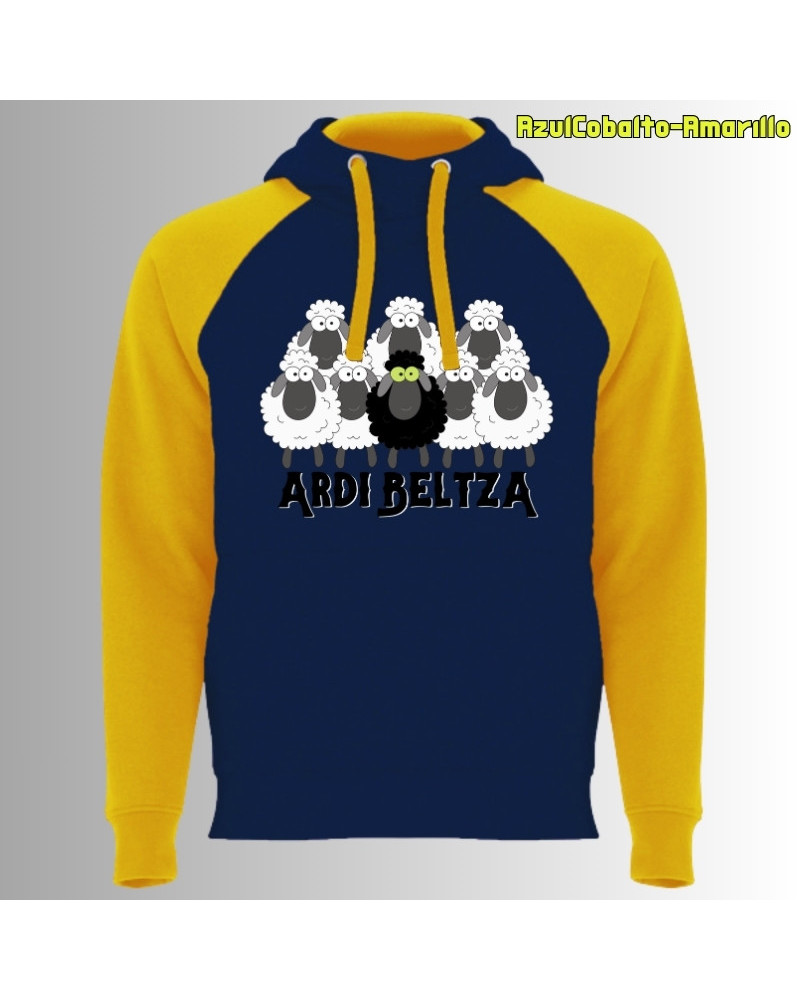 Ardi Beltza II - Sudadera Bicolor Unisex