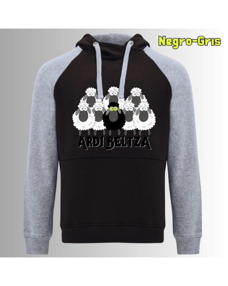 Ardi Beltza II - Sudadera Bicolor Unisex