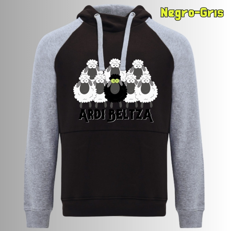 Ardi Beltza II - Sudadera Bicolor Unisex