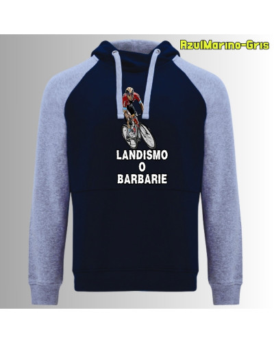 Landismo o Barbarie - Sudadera Bicolor Unisex