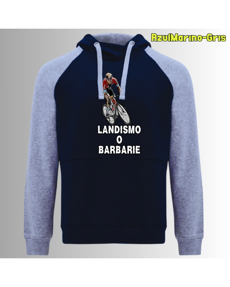 Landismo o Barbarie - Sudadera Bicolor Unisex