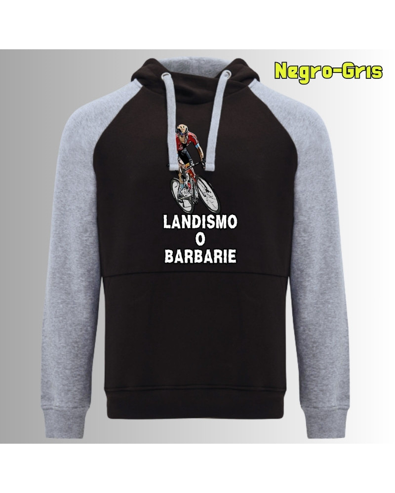 Landismo o Barbarie - Sudadera Bicolor Unisex