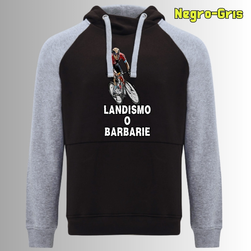 Landismo o Barbarie - Sudadera Bicolor Unisex