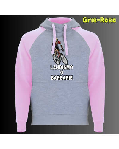 Landismo o Barbarie - Sudadera Bicolor Unisex