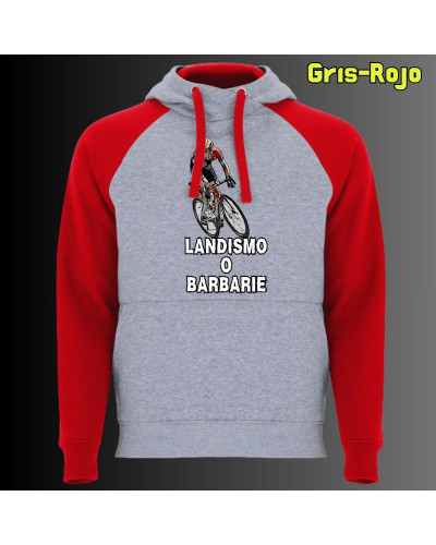 Landismo o Barbarie - Sudadera Bicolor Unisex