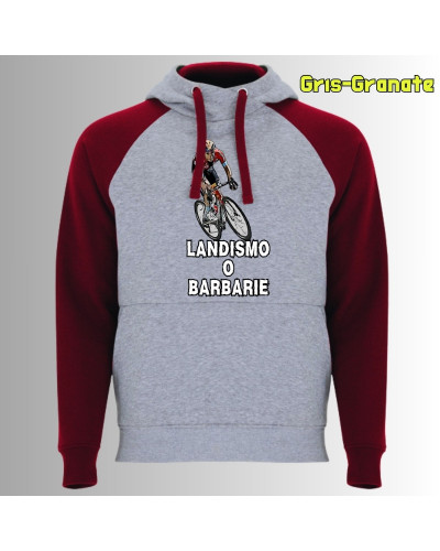 Landismo o Barbarie - Sudadera Bicolor Unisex