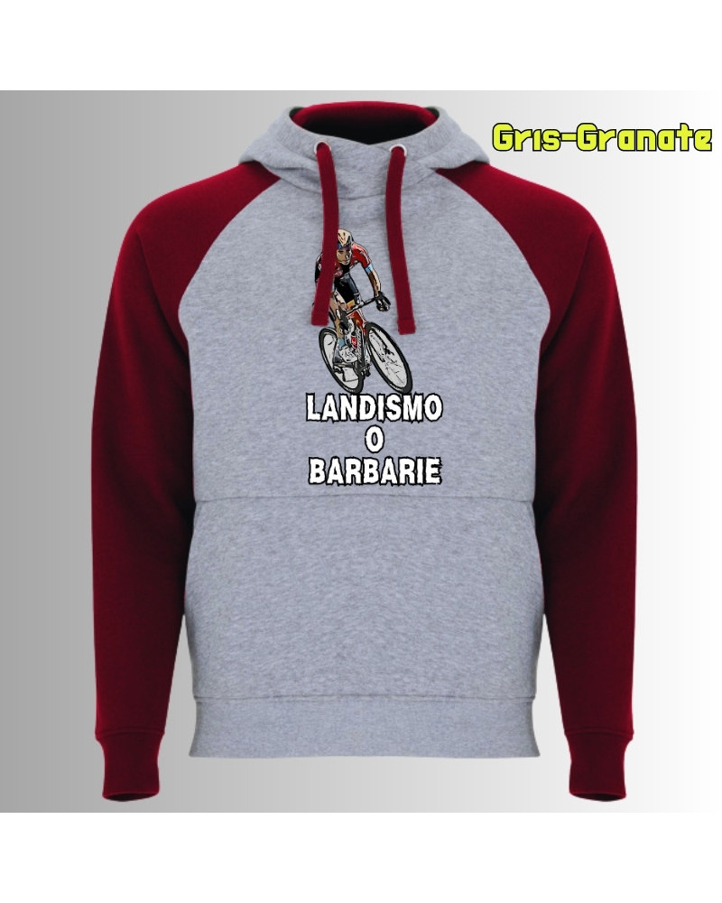 Landismo o Barbarie - Sudadera Bicolor Unisex