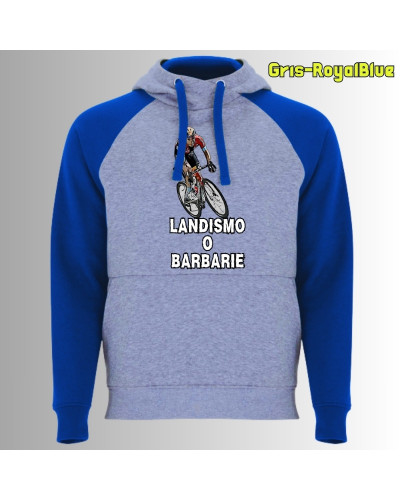Landismo o Barbarie - Sudadera Bicolor Unisex