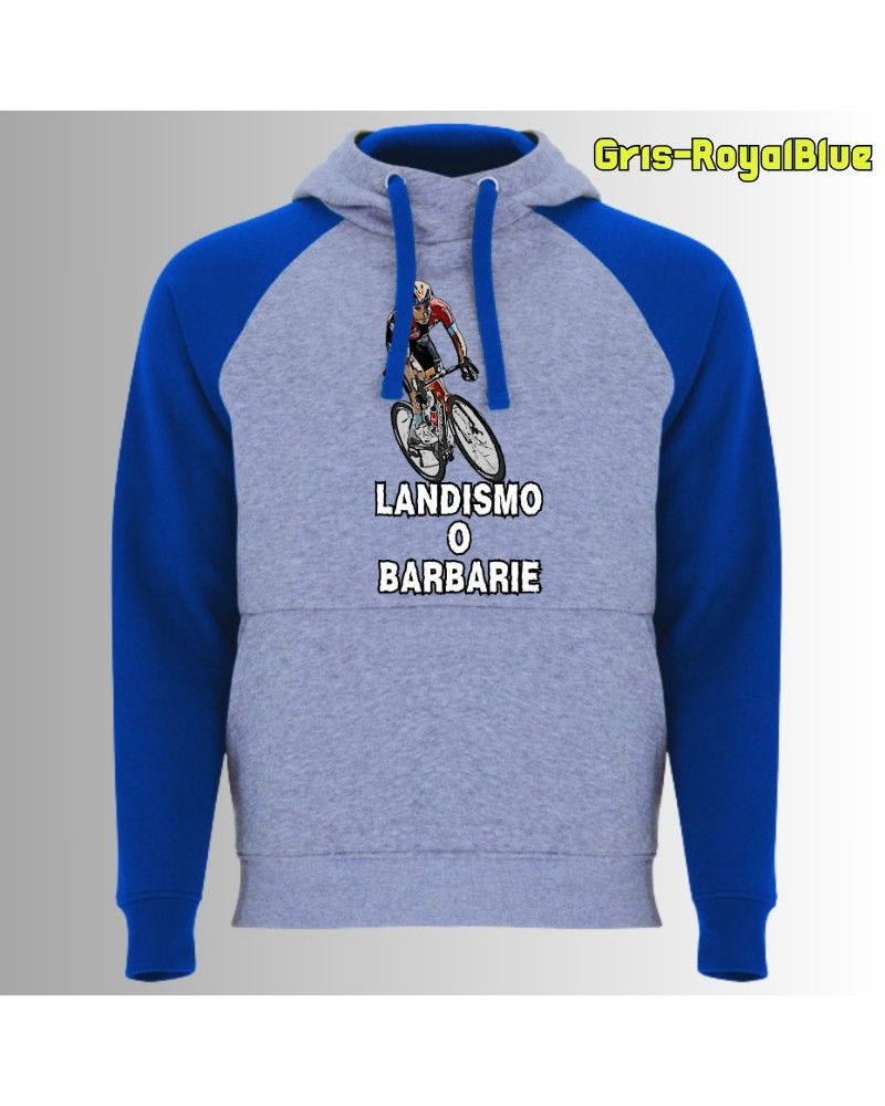 Landismo o Barbarie - Sudadera Bicolor Unisex