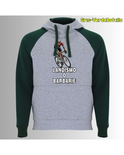 Landismo o Barbarie - Sudadera Bicolor Unisex
