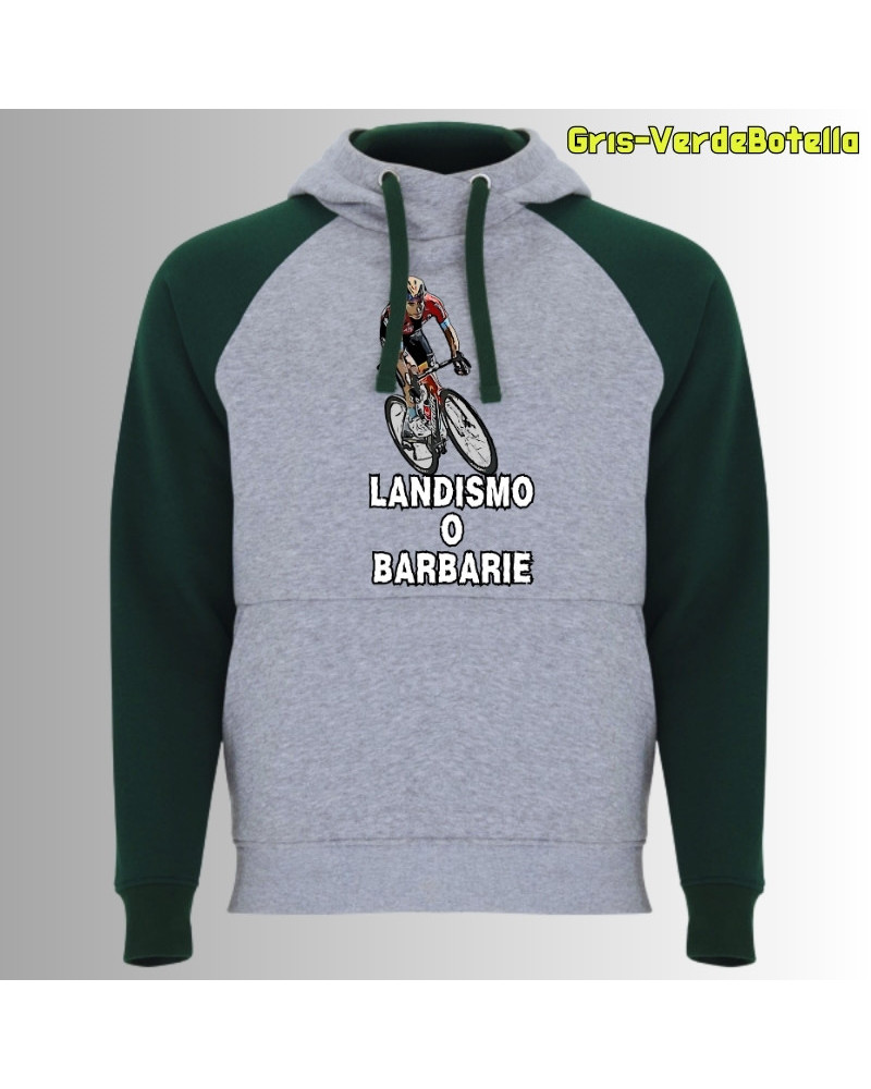 Landismo o Barbarie - Sudadera Bicolor Unisex