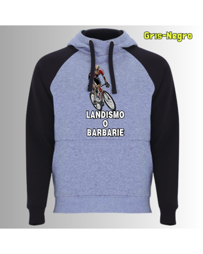 Landismo o Barbarie - Sudadera Bicolor Unisex