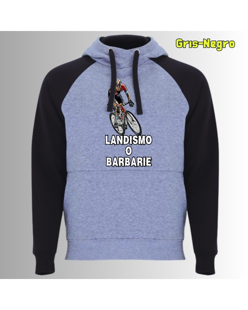 Landismo o Barbarie - Sudadera Bicolor Unisex