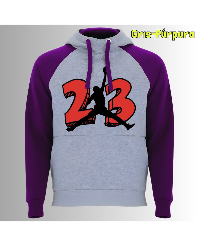 MJ23 - Sudadera Bicolor Unisex