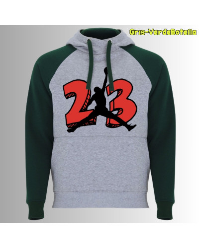 MJ23 - Sudadera Bicolor Unisex